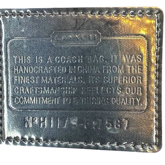 COACH DAISY POP OPTIC BLACK TOTE BAG - Picture 8 of 11